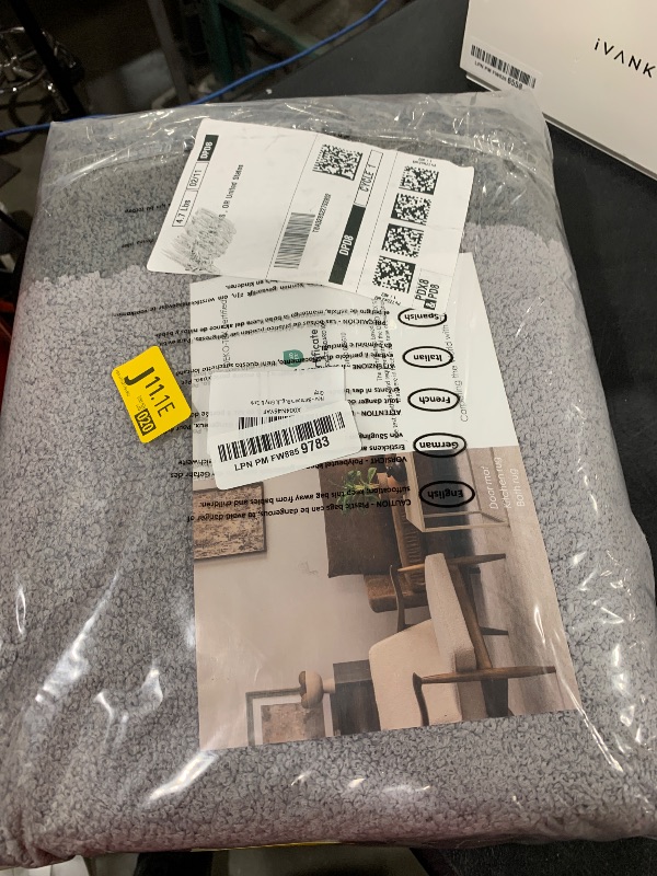 Photo 1 of anllugs Bathroom Rugs 30" x 46", Non-Slip Extra Soft Absorbent Bath Rugs, Machine Washable Quick Dry Bath Mats for Bathroom Floor, Shower, Bathtub and Sink, Grey & Dark Grey