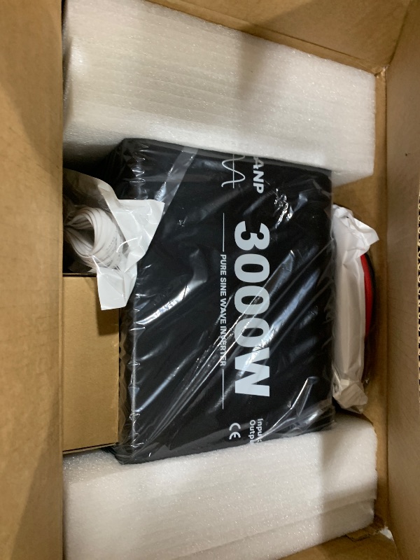 Photo 1 of OLTEANP New Upgraded 3000 Watts Pure Sine Wave Inverter, 12V DC to 110V AC Power Inverter with 4 AC Outlets, USB Port, Type-C Port for Truck, Vehicle, Power Outage, Remote Control with LCD Screen