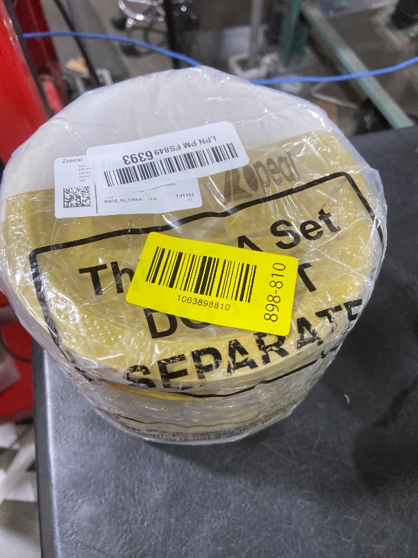 Photo 1 of Zopeal 200 Pcs Gold Plastic Dessert Plates 6 Inch Round Gold Disposable Plates Heavy Duty Wedding Dinner Tableware for Birthday Party Dinner Picnic Salad, Appetizer Party Supplies