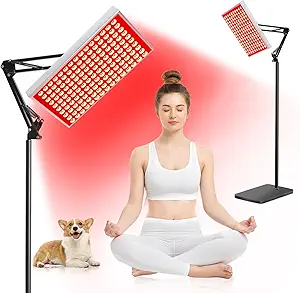 Photo 1 of Red Light Therapy for Body & Face | 150 Dual-Wavelength LEDs (660nm Red & 850nm Infrared) Lamp with Adjustable Stand | Full Body Skin Rejuvenation, Muscle Relaxation & Home Pain Relief