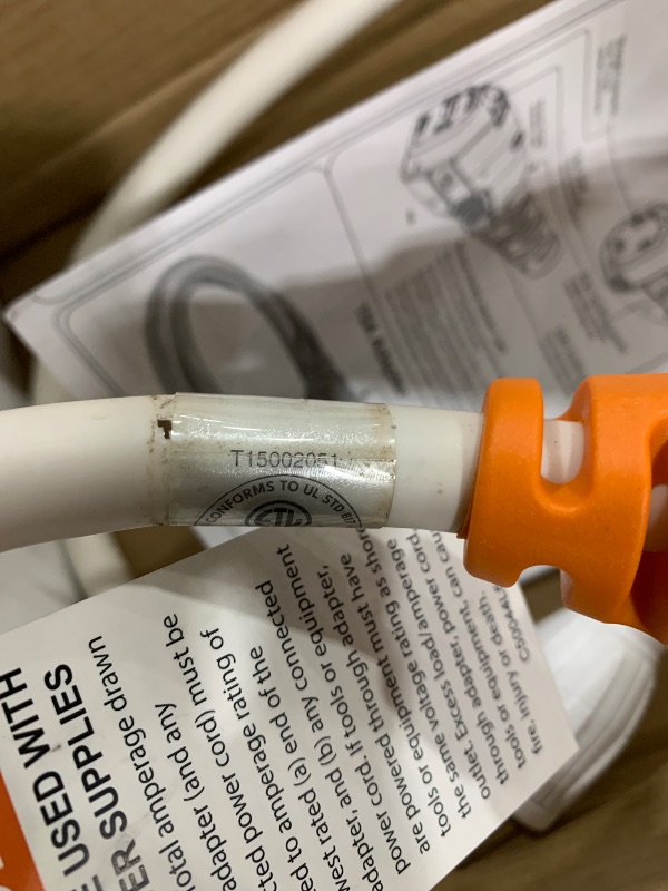 Photo 1 of SmartPlug C50044L515W 50A to 15A Female Connector – Heavy-Duty Plug Adapter for RV, Campers, Boats & Trailers – Secure Locking Connector, Weatherproof Design, and Reliable Shore Power Plug (White)