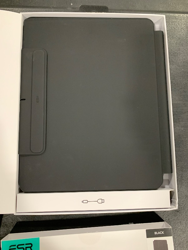 Photo 1 of ESR iPad Pro 13 Inch Case with Keyboard (M5/M4, 2025/2024), iPad Pro 13 Keyboard Case with Easy-Set Magnetic Stand, Portrait/Raised Modes for iPad Pro 13, Removable, Rebound 360 Series, Black