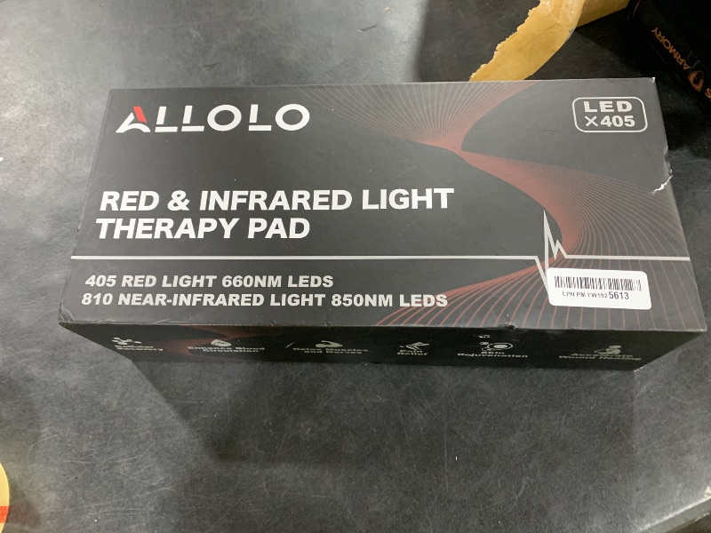 Photo 1 of ALLOLO Red Light Therapy for Body, 32.7"*15.7" Large Infrared Light Therapy with Timer, 405pcs 3-in-1 LEDs 660nm&850nm Red Light Therapy Mat for Back Belly Knee Shoulder Leg(with Storage Bag&Glasses)