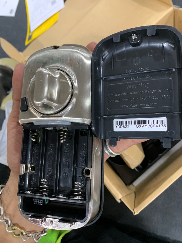 Photo 1 of Yale Assure Lock Deadbolt, Satin Nickel Digital Touchscreen Keypad with Z-Wave and Backup Key for Front or Back Entry Door, YRD226-ZW2-619