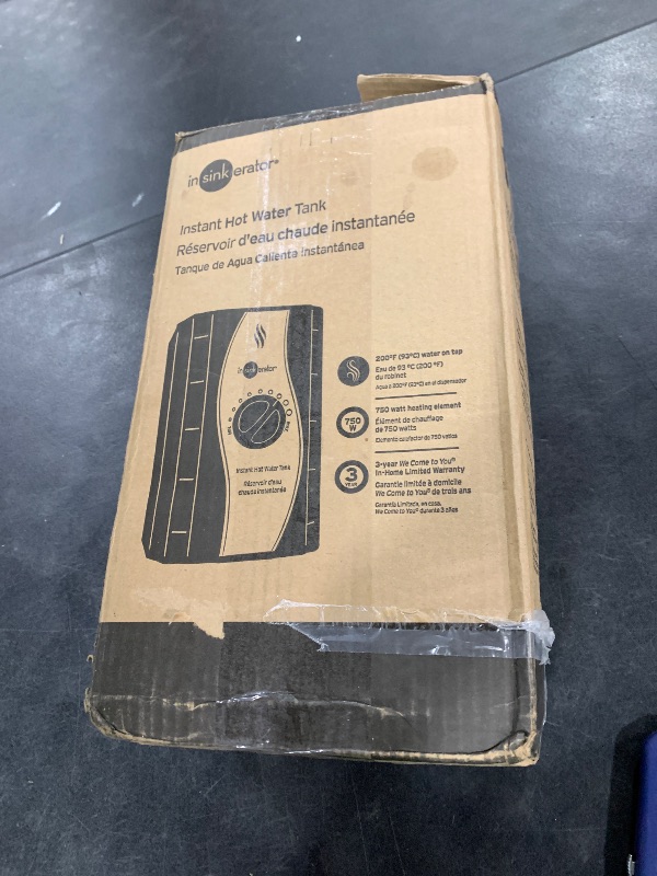 Photo 1 of InSinkErator Instant Hot Water Tank, 2/3 Gallon Stainless Steel Tank, HWT-00