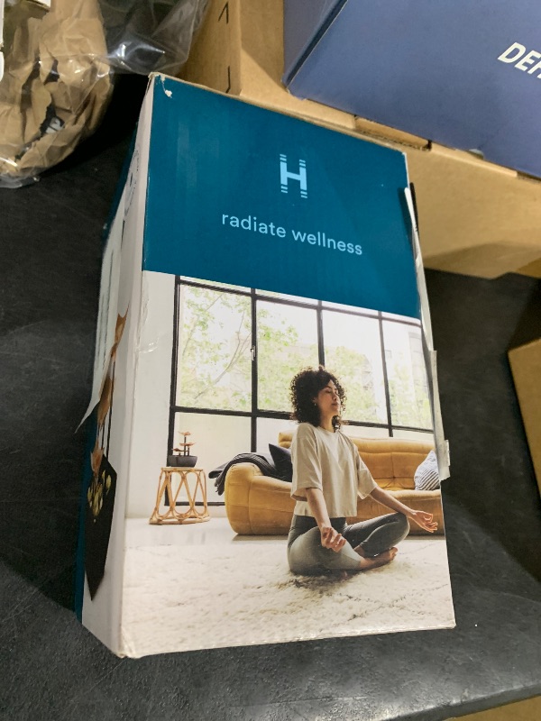 Photo 1 of Homedics Golden Dew Relaxation Tabletop Water Fountain with 3 Tiers, Natural River Rocks, and a Quiet Pump for Soothing Zen Ambiance in Your Home or for Office Décor, Powered by 2 AA Batteries