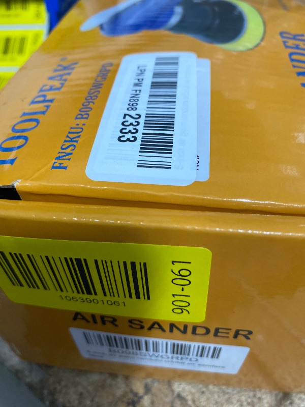 Photo 1 of ** DIRTY SHOWS SIGNS OF HEAVY USAGE*** TOOLPEAK 5-inch air palm random orbital sander, dual-action pneumatic polisher speed adjustable grinding sanding with 5-inch pad, random orbit air sanders