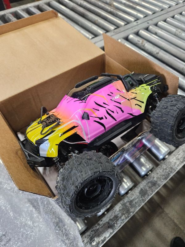 Photo 1 of 1/16 50MPH Brushless 4WD RC Truck,Upgradeable All-Terrain Remote Control Cars with 3S Battery,Waterproof Fast Off-Road RC Truggy for Adults,Suitable as Gift for Snow/Sand Adventures-Gradient Pink