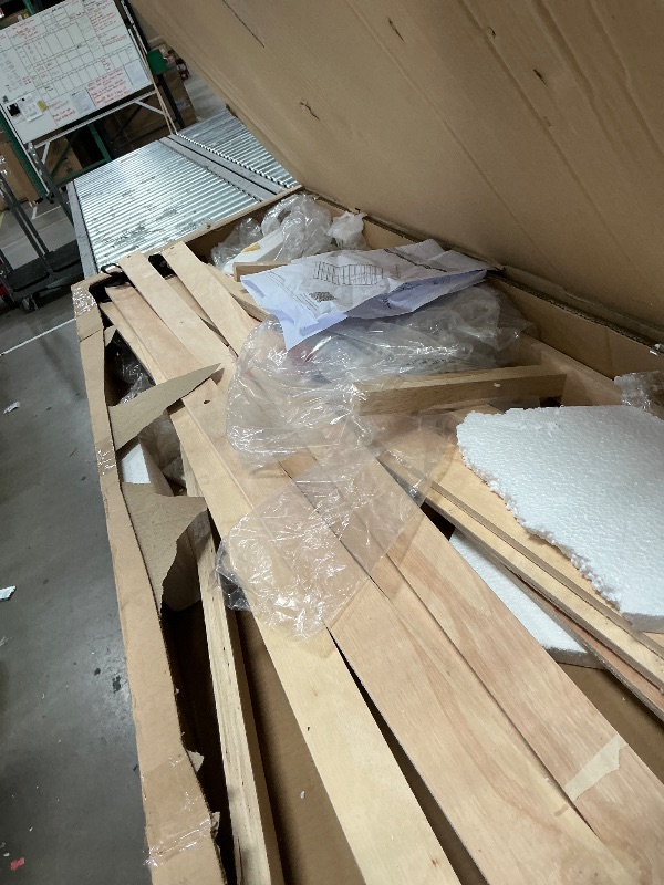 Photo 1 of Queen Bed Frame with Headboard, Bed Frame Queen Size with Wood Slats Support,Linen Upholstered Adjustable Headboard, No Box Spring Needed, Heavy Duty Feet, Easy Assembly **NO HEADBOARD ***