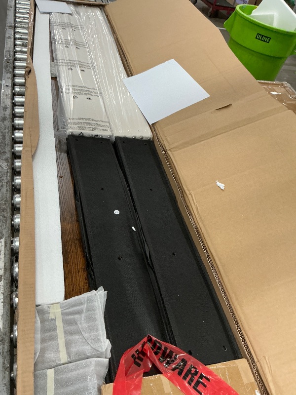 Photo 1 of ****1/2 CARTON****
DWVO King Size Bed Frame with 4 Storage Drawers and RGB LED Lights, Velvet Upholstered Platform Bed with Charging Station and Storage Headboard, No Box Spring Needed, Noise-Free, Easy Assembly, Beige 