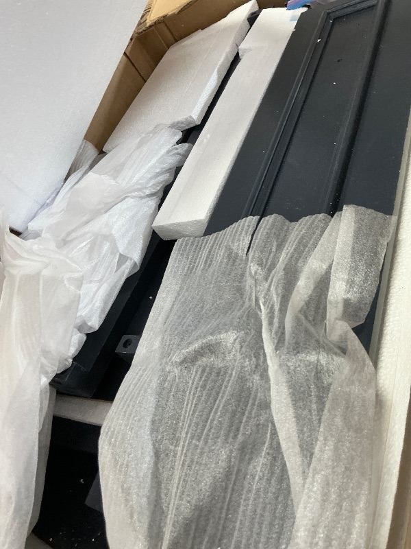 Photo 1 of **INCOMPLETE/SEE NOTES** Tribesigns 30" Modern Bathroom Vanity with Sink, Freestanding Bathroom Vanities Cabinet with Ceramic Basin Combo, Bathroom Sink Cabinet with 2 Doors and 1 Drawer, Solid Wooden Frame, Navy Blue