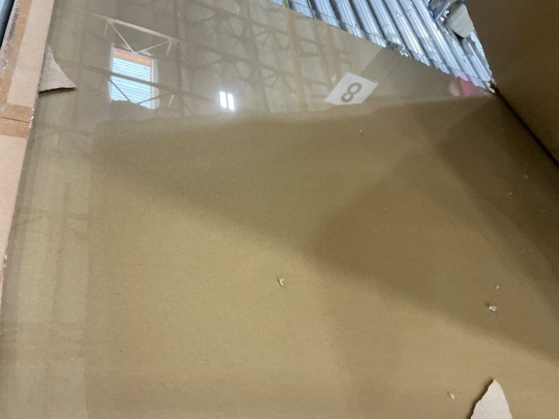 Photo 1 of [Tempered Glass] 40" x 80" Glass Chair Mat, 1/5" Thick Office Chair Mat for Carpet or Hardwood Floor, Heavy Duty Hard Chair Mats with Round Corner and Polished Edge, Carpeted Floor Protector