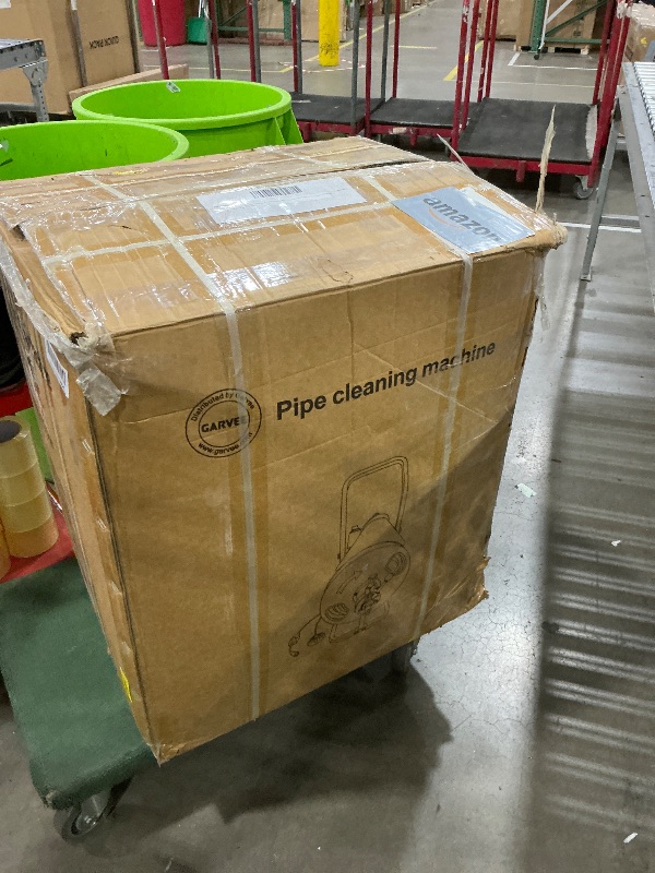 Photo 1 of ***TESTED*****

100FTx3/4Inch Electric Drain Cleaning Machin, Auto Feed Portable Sewer Snake, Sewer Snake Electric Drain Auger Cleaner with 6 Cutters & Air-Foot Switch for 1"-4" Pipes