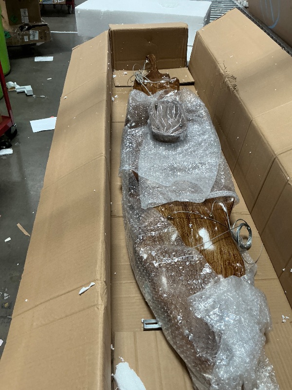 Photo 1 of ***missing hardware***63in Linear Chandelier with Remote,Modern Resin Ceiling Pendant Lights for Dining Room Adjustable Color Temperature,Island Lighting Hanging Light for Kitchen,Living Room