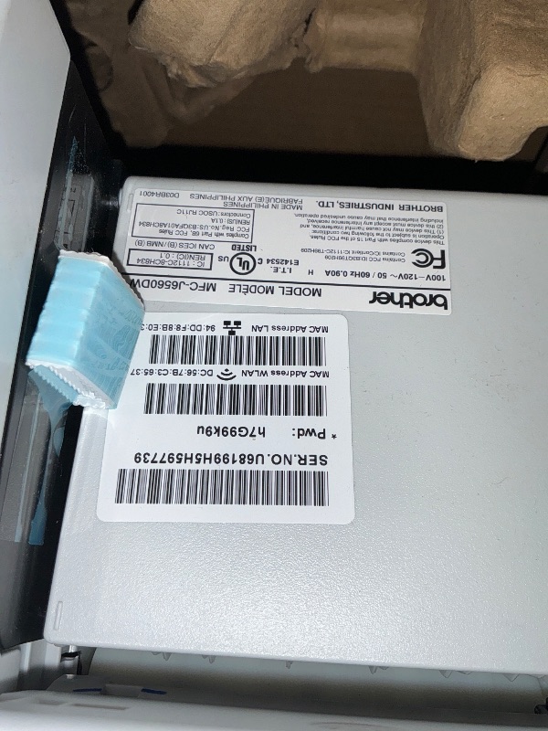 Photo 1 of **TESTED DID NOT TURN ON**
Brother INKvestment 6560 Wireless Color Inkjet All-in-One Printer with 11”x17” Capabilities and 2.7” Color Touchscreen | Includes Refresh Subscription Trial(1) (MFC-J6560DW)