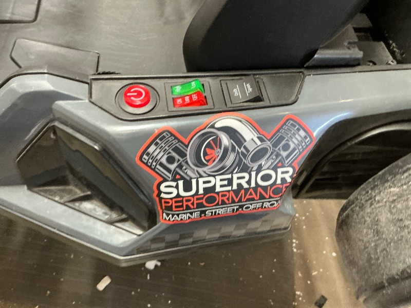 View 6 of ***ONE BATTERY ***NOT FULLY TESTED**
Blitzshark 24V Kids Go Kart 300W Drift Kart Powerful Electric Pedal Kart Outdoor Race Toy, with 2X150W Strong Motor, 7AH Big Battery, EVA Tires, Drift/Sports Mode, Brake Pedal, Length Adjustment, Gray