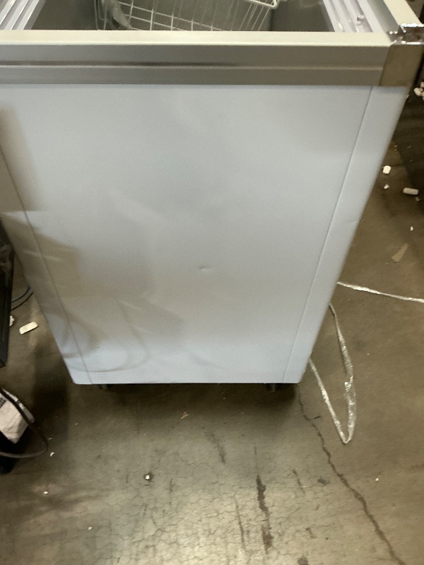 Photo 1 of  ***SOME DENTS & SCRATCHES SHOWN IN PIC**

KoolMore - MCF-12C Commercial Ice Cream Freezer Display Case, Glass Top Chest Freezer with 4 Storage