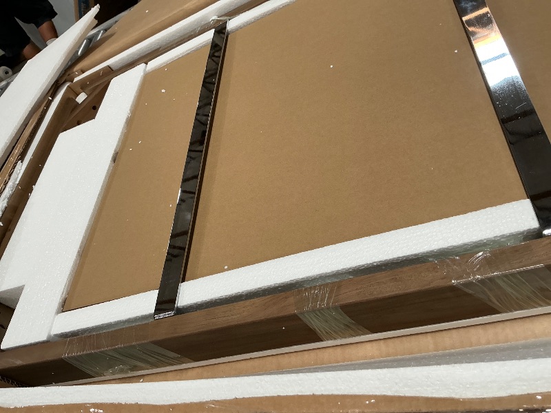 Photo 1 of **ONLY BOX 1 OF 2,   Missing Top Table Part****
VASAGLE MAEZO Collection - Extendable Dining Table for 4/6/8, Kitchen Table with Tapered Legs, Curved Transitions, for Dining Room, Kitchen, Home Office, Honey Brown UKDT090K01V1