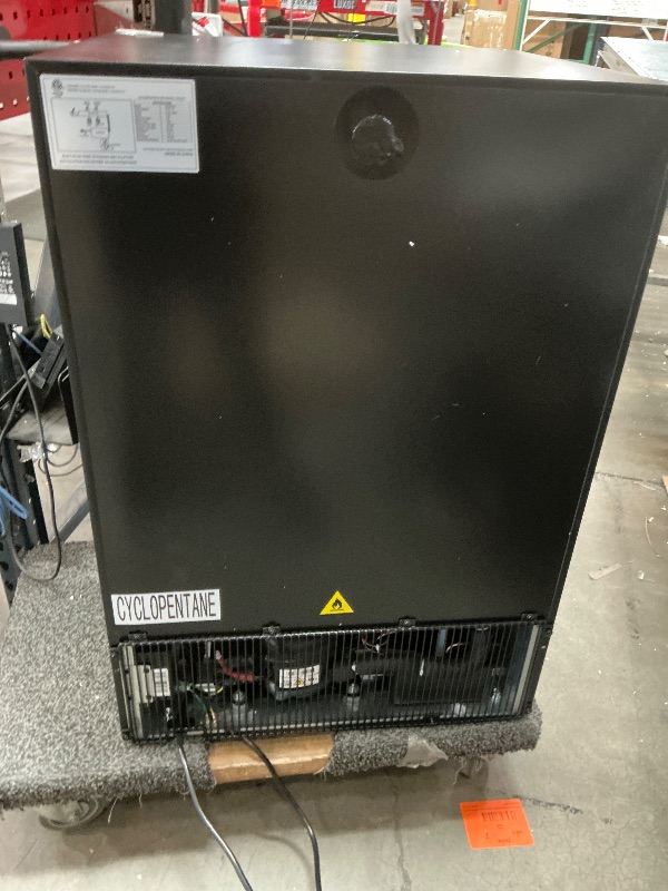 Photo 1 of ***DAMAGE ON THE DOOR & SIDE SHOWN IN PIC* NOT FULLY TESTED**
EUHOMY 24 Inch Beverage Refrigerator, 180 Can Built-in Beverage Cooler, Under Counter Beer Fridge with Glass Door for Soda, Water, Wine - For Kitchen, Bar or Office