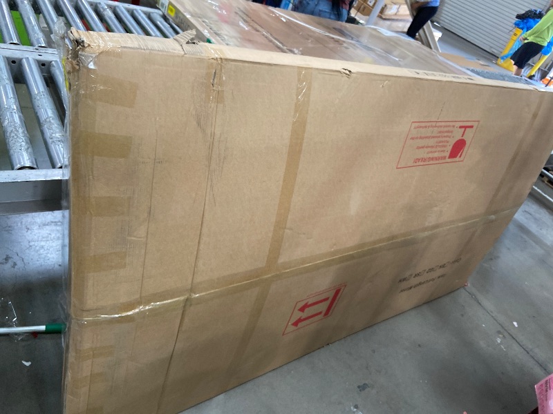 Photo 1 of ******************MISSING THE WHEELS******************
Home Gym Rolling Mirror 82"x44" – Extra Large Full Length Mirror with Wheels, Mobile Tempered Glass Floor Mirror, 360° Swivel, for Workout, Garage, Dance Studio, Yoga, Bedroom, White