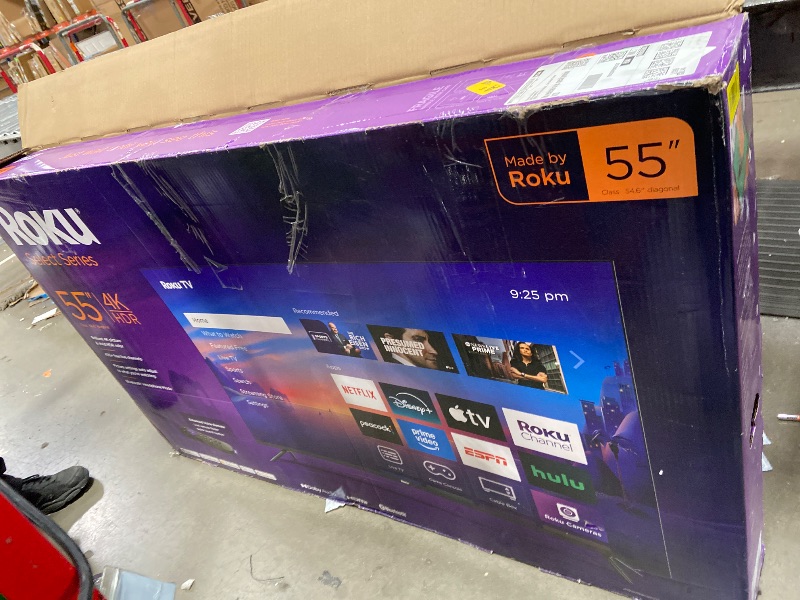 Photo 1 of *****DOES NOT WORK ****Roku Smart TV 2025 – 55-Inch Select Series, 4K HDR TV – Roku TV with Enhanced Voice Remote – Flat Screen LED Television with Wi-Fi for Streaming Live Local News, Sports, Family Entertainment