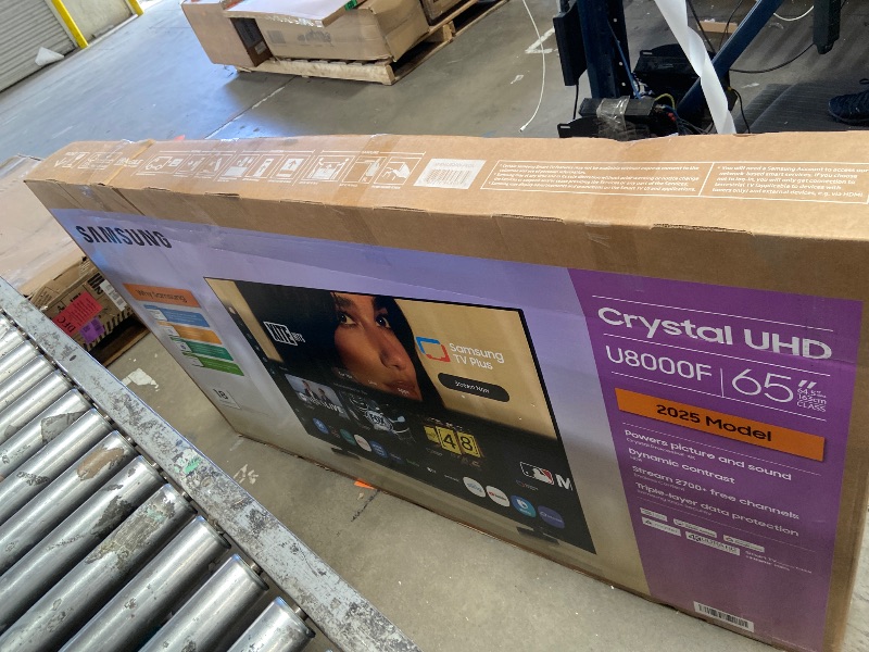 Photo 1 of ***PARTS ONLY ***Samsung 65-Inch Class Crystal UHD U8000F 4K Smart TV (2025 Model) Endless Free Content, Crystal Processor 4K, MetalStream Design, Knox Security, Alexa Built-in