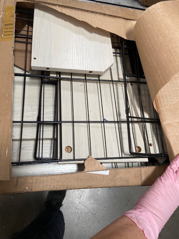 Photo 1 of ***IN COMPLETE BOX 2 OF 2****   DWVO Queen Size Bed Frame with Bookcase Headboard and 4 Storage Drawers, RGB LED Bed Frame with Type-C & USB Charging Station Storage Headboard Bed, No Box Spring Needed, Noise Free, Antique White