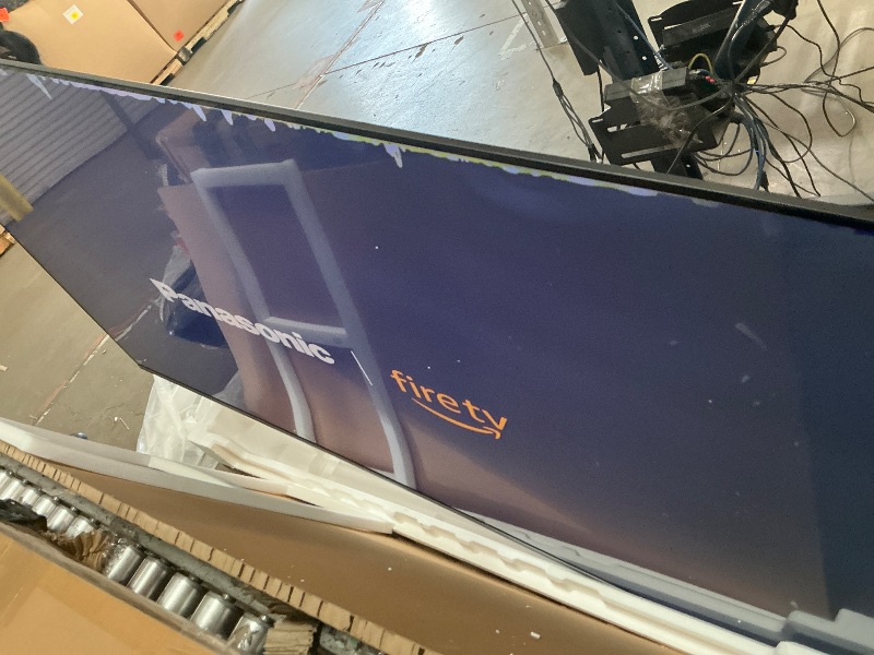 Photo 1 of **SCREEN IS HEAVILY DAMAGED**Panasonic W70 Series (2025 Model) 75" LED 4K Ultra HD Smart Fire TV, Press & Ask Alexa, Apple AirPlay, HDR10+, HDMI 2.1, and Bluetooth Support - 75W70BP