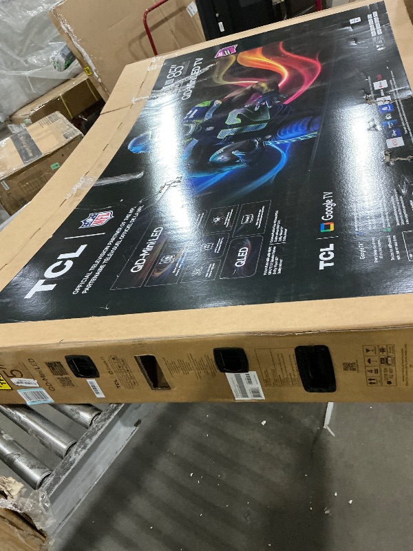Photo 1 of ***********damaged, bent in the right upper corner to the middle*************
TCL 85 Inch Class QM6K Series | Mini LED QLED 4K HDR | 85QM6K, 2025 Model | 120HZ-144HZ High Brightness Smart Google TV Dolby Atmos Onkyo Audio | Voice Remote Alexa Gaming Strea