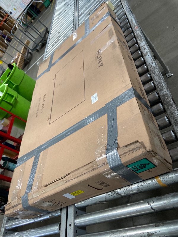 Photo 1 of (Turns on but Screen is Cracked)........Sony 55-Inch 4K Ultra HD BRAVIA 3 LED Smart TV with Google TV, LED Flat Screen, Dolby Vision HDR, Google TV, Exclusive PS5 Features, (K-55S30)