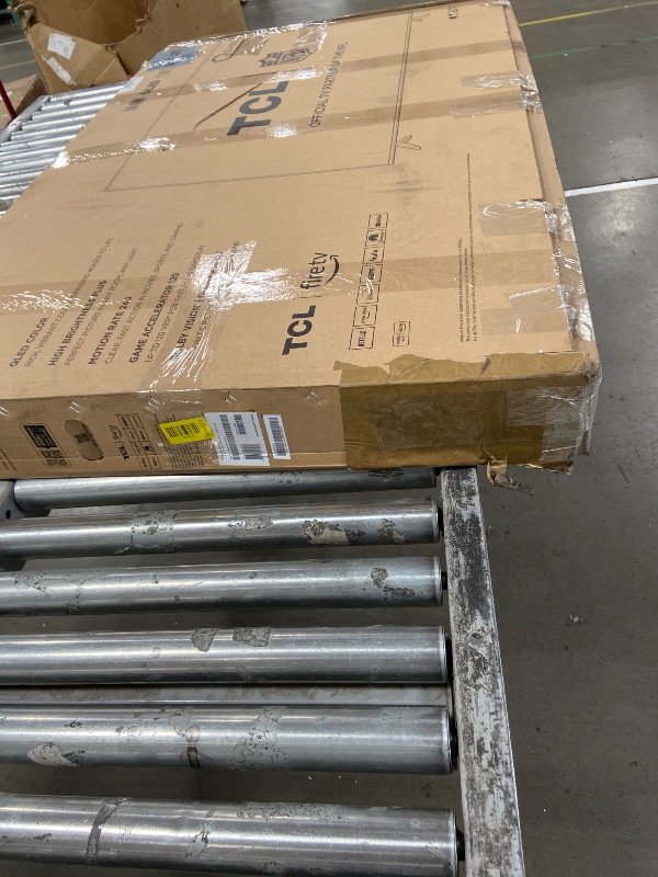 Photo 1 of (TV dos does not turn on, Damage to the screen) .....TCL 55-Inch Class Q65 QLED 4K Smart TV with Fire TV (55Q651F, 2024 Model), Dolby Vision and Atmos, HDR PRO+, Alexa Built-in with Voice Remote, Apple AirPlay 2 Compatibility, Streaming Television