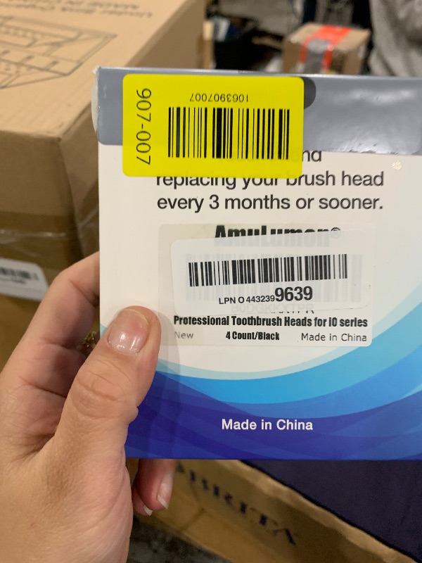 Photo 1 of ?UPGRADED?AmuLumon Tooth-brush Heads Replacement, Compatible with Oral B iO Electric Toothbrush, for Oral B iO 3 4 5 6 7 8 9 10 Series Electric Toothbrushes (BLACK, 4 PACKS)