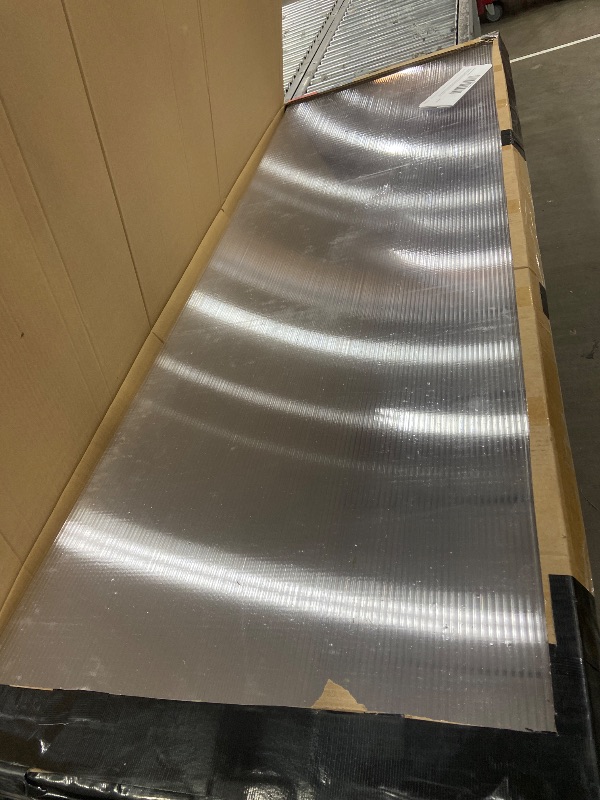 Photo 1 of (Small Box cutter damage)......Sinimaka 10 Pack Polycarbonate Greenhouse Panels, 6' x 2' x 0.24'' Twin-Wall Polycarbonate Sheets, All Weather Clear Roof Panels Greenhouse Replacement Panels