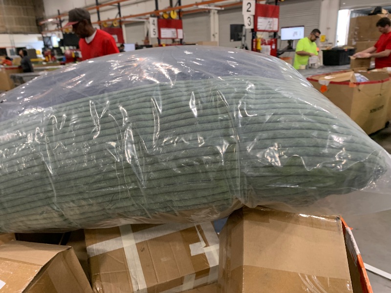 Photo 1 of ***cushion only***Marsail Futon Sofa Bed, 66” Futon Couch with Adjustable Backrest & Armrests, Convertible Small Sleeper Sofa Bed for Small Apartments, Study Room, Office, Corduroy Loveseat, Olive Green