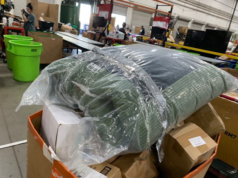 Photo 1 of ***cushion only***Marsail Futon Sofa Bed, 66” Futon Couch with Adjustable Backrest & Armrests, Convertible Small Sleeper Sofa Bed for Small Apartments, Study Room, Office, Corduroy Loveseat, Olive Green