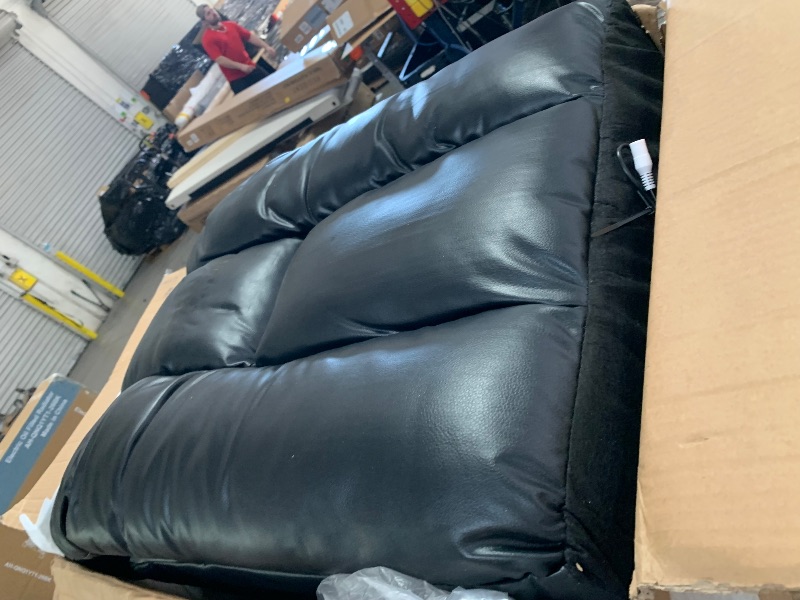View 4 of **************Missing parts*************
JONPONY Manual Recliner Chair with Heat Therapy and Massage Function, Heavy Duty Reclining Mechanism Massage Chair, Elderly Single Rocker Sofa with Cup Holders for Bedroom Home Theater,Black