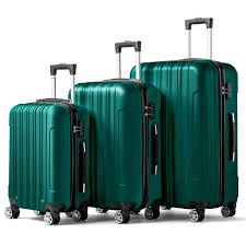 Photo 1 of zimtown 3 piece green luggage