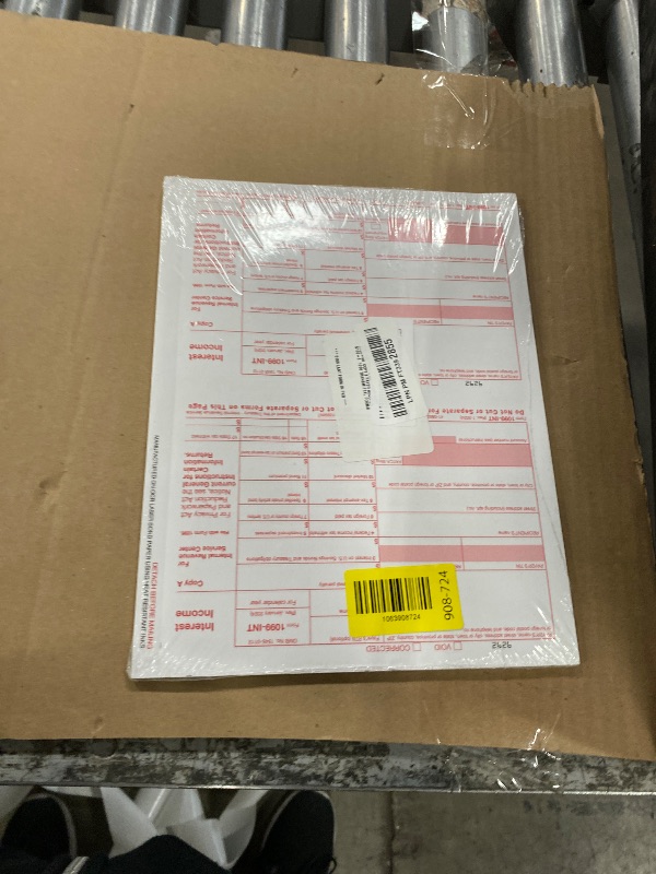 Photo 1 of 1099 INT Tax Forms 2025 Interest Income Set, 4 Part 25 Pack, Great for QuickBooks and Accounting Software 25 Laser Form Sets for Interest Income, 1099-INT 2025