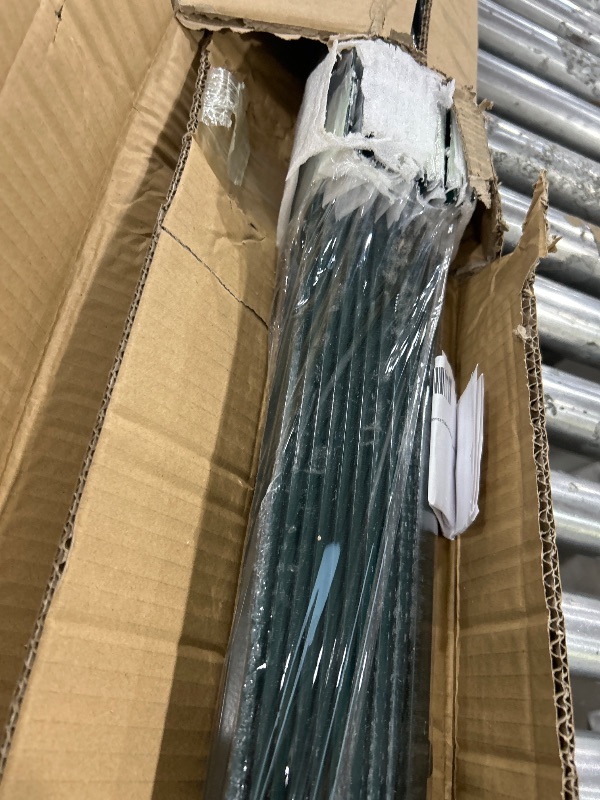View 4 of 10 Pack Metal Fence Post, 7 Feet Heavy Duty Garden with U-Post, No Dig Garden Fence Stakes for Temporary Fencing, Corner Anchor