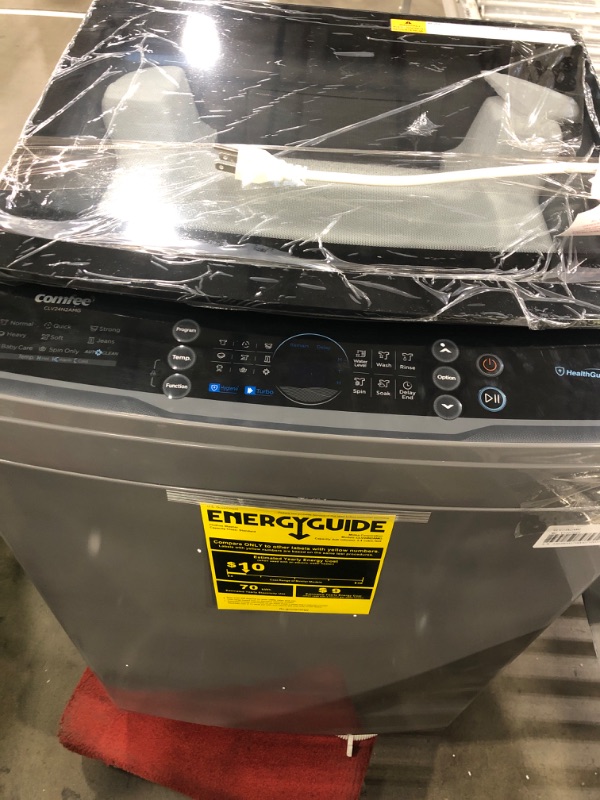 Photo 1 of ***DAMAGED - SEE NOTES/PICTURES***COMFEE’ Washing Machine 2.4 Cu.ft LED Portable Washing Machine and Washer Lavadora Portátil Compact Laundry, 8 Models, Environmentally Friendly, Child Lock for RV, Dorm, Apartment Magnetic Gray