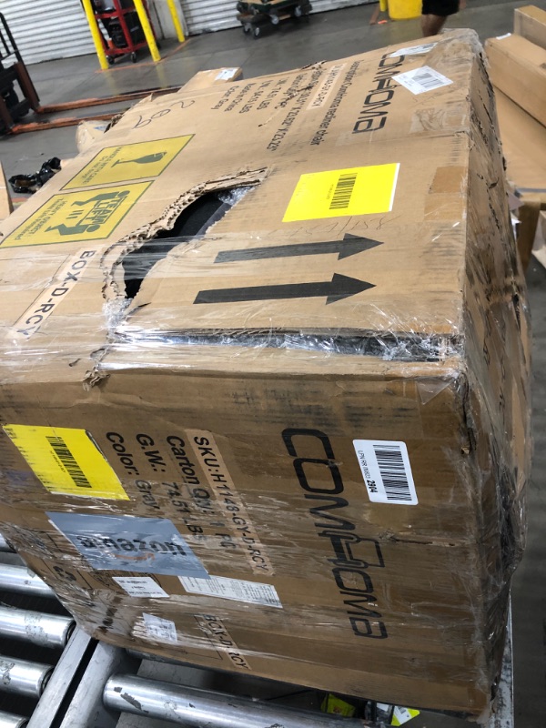 Photo 1 of **missing box 2 and hardware***COMHOMA Manual Recliner Couch?Fabric Reclining Sofa Chair with Cup Holders