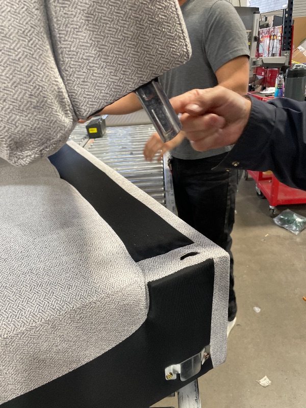 Photo 1 of **MISSING LEGS, MISSING 3 METAL BARS, COULD BEGREAT FOR A PLAYROOM**Partial set of couch, missing one section