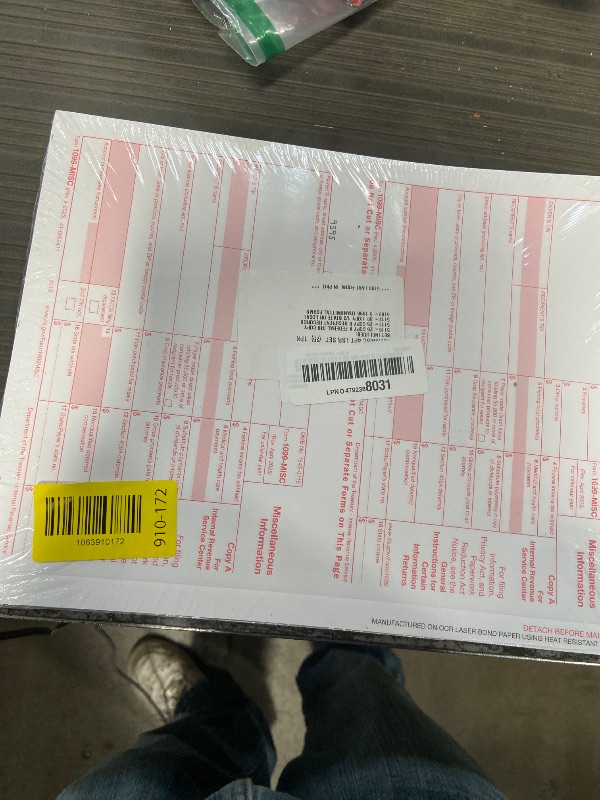 Photo 1 of 1099 MISC Forms 2025 Laser Tax Forms 4 Part Kit for 25 Individuals - Designed for QuickBooks and Accounting Software 1099 Misc 2025