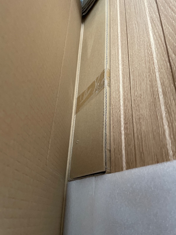 Photo 1 of **DAMAGE TO BOTTOM OF DOOR** JUBEST 36"x86" Concealed Sliding Barn Door with Soft Close Hardware Kit, Light Brown Hidden Door for Opening 28"-32"x84", Waterproof and Modern, Smooth Sliding, for Interior Using, Widely Used