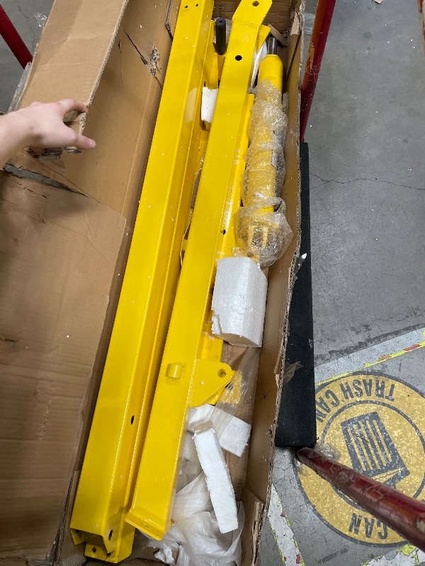 Photo 1 of **MISSING HARDWARE**EliteEdge 2 Ton Hydraulic Engine Hoist Crane, Folding Heavy-Duty Cherry Picker with 6 Locking Wheels & 4 Boom Positions, for Truck/SUV Engines, Garage Workshop, Industrial Lifting (Net Wt. 157 lbs)