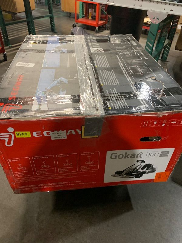 Photo 1 of (MISSING BACK WHEELS AND CHARGER) Segway Gokart Kit2 - Immersive Electric Go-Kart Racing Experience with 360 Haptic Feedback, Auto-Centering Steering, Adjustable Chassis | Compatible with Ninebot S, S2, and S Max (Sold Separately)