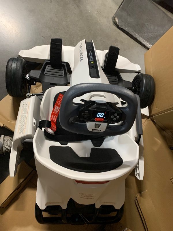 Photo 1 of (MISSING BACK WHEELS AND CHARGER) Segway Gokart Kit2 - Immersive Electric Go-Kart Racing Experience with 360 Haptic Feedback, Auto-Centering Steering, Adjustable Chassis | Compatible with Ninebot S, S2, and S Max (Sold Separately)
