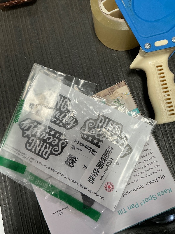 Photo 1 of (3pcs) Wedding Stickers Wedding Decals Ring Security Cool Vinyl Black Weather-Resistance Sticker for Tumbler, Water Bottles, Laptop, Car, Bumper Sticker