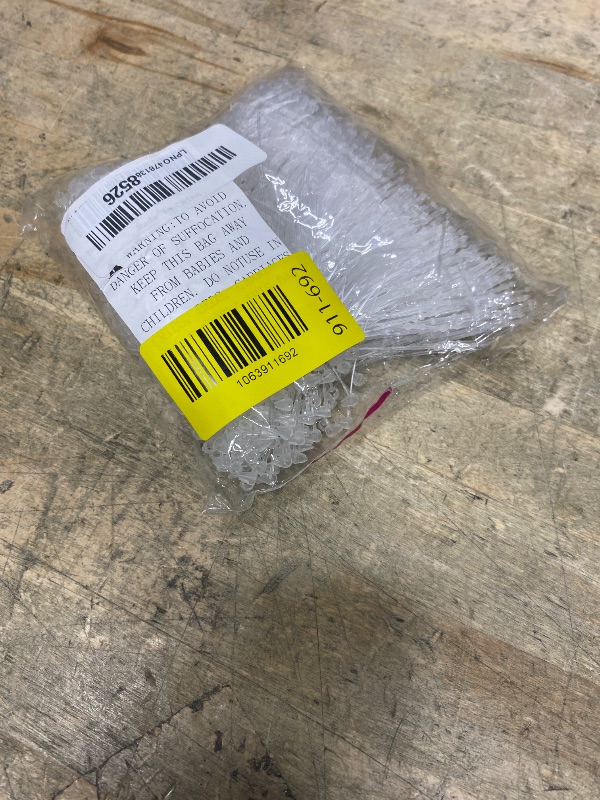 Photo 1 of 1000 Pcs 3 Inch Hang Prices Tag Fasteners Plastic Fasteners,Clear Snap Lock Pin Plastic Security Loop for Retail Store Clothing,Accessories,Jewelry(Clear)