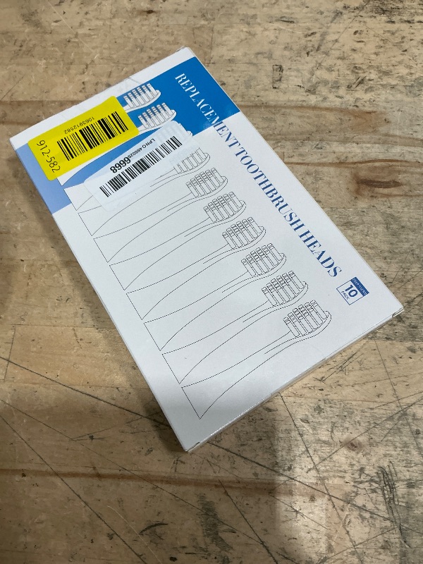 Photo 1 of 10 Pack Replacement Toothbrush Heads Compatible with 7am2m Electric Toothbrush AM100 AM105 AM111 AM101, Electric Toothbrush Heads with Dustproof Covers, White